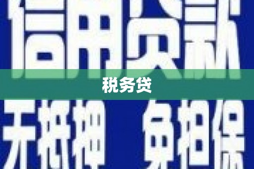 翠屏税务贷