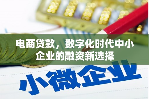 凉山电商贷款，数字化时代中小企业的融资新选择