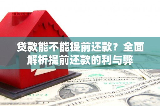 泾县贷款能不能提前还款？全面解析提前还款的利与弊