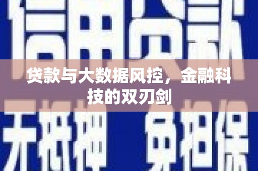 余杭贷款与大数据风控，金融科技的双刃剑