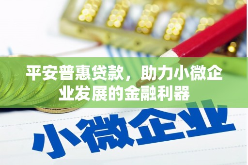 大甲平安普惠贷款，助力小微企业发展的金融利器