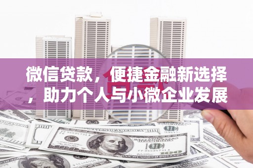 耒阳微信贷款，便捷金融新选择，助力个人与小微企业发展