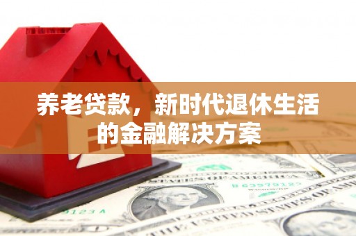 廉江养老贷款，新时代退休生活的金融解决方案
