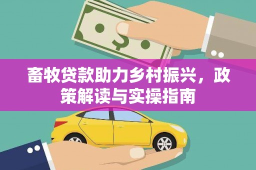 安定畜牧贷款助力乡村振兴，政策解读与实操指南