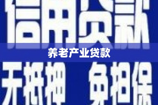 泌阳养老产业贷款