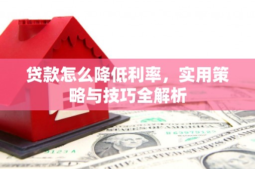 龙湖贷款怎么降低利率，实用策略与技巧全解析