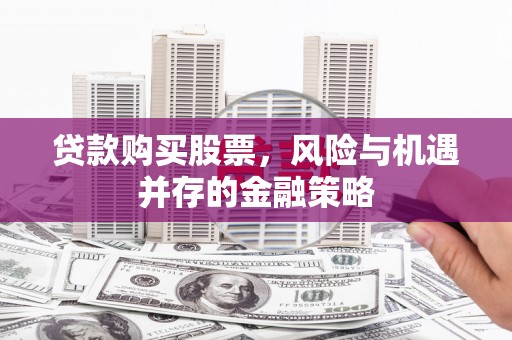 仁寿贷款购买股票，风险与机遇并存的金融策略